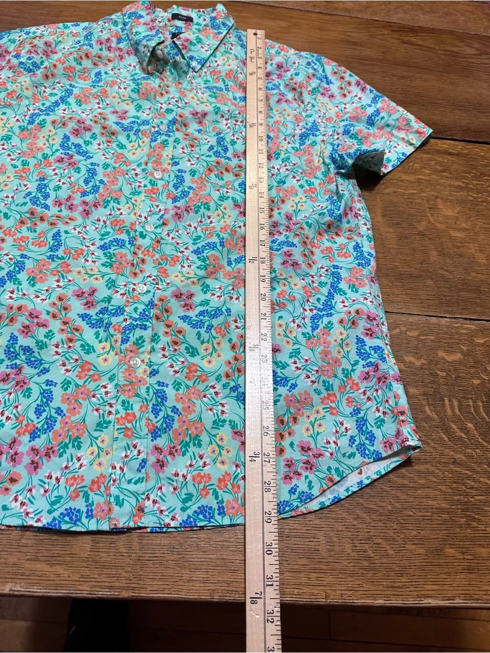 J. Crew Men’s Short-Sleeve Floral Button-Up Shirt‎ sz large